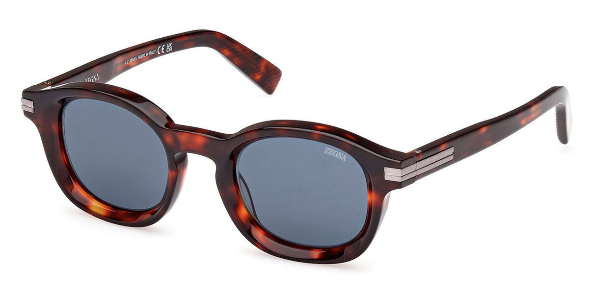 Image of Ermenegildo Zegna EZ0229 54V Óculos de Sol Tortoiseshell Masculino PRT