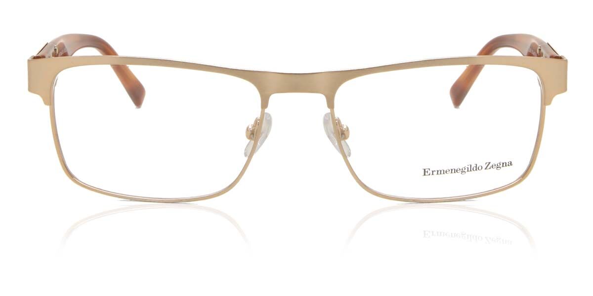 Image of Ermenegildo Zegna EZ5031 028 54 Złote Męskie Okulary Korekcyjne PL