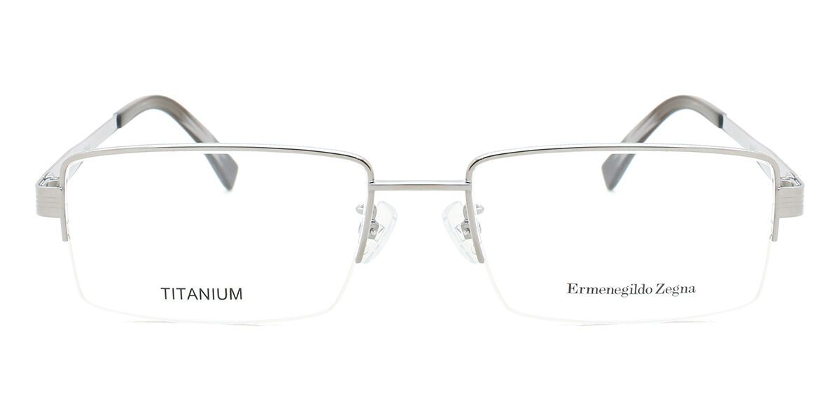 Image of Ermenegildo Zegna EZ5065D Formato Asiático 012 Óculos de Grau Prata Masculino BRLPT