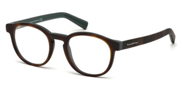 Image of Ermenegildo Zegna EZ5104 A56 50 Tortoiseshell Męskie Okulary Korekcyjne PL