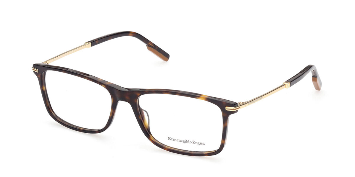 Image of Ermenegildo Zegna EZ5185 052 57 Tortoiseshell Męskie Okulary Korekcyjne PL