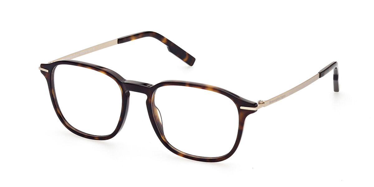 Image of Ermenegildo Zegna EZ5229 052 52 Tortoiseshell Męskie Okulary Korekcyjne PL