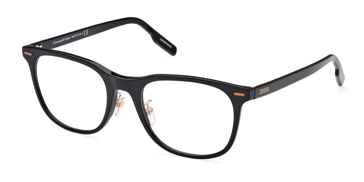 Image of Ermenegildo Zegna EZ5248-H 001 53 Czarne Męskie Okulary Korekcyjne PL