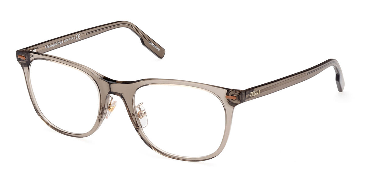 Image of Ermenegildo Zegna EZ5248-H 051 53 Brązowe Męskie Okulary Korekcyjne PL