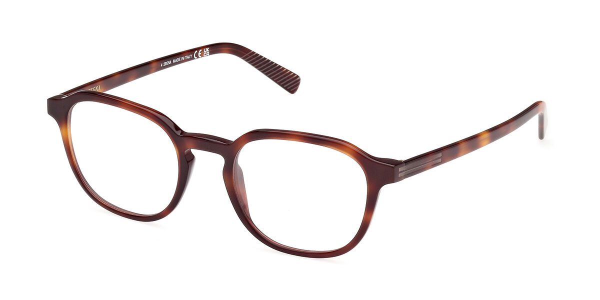 Image of Ermenegildo Zegna EZ5284 052 Óculos de Grau Tortoiseshell Masculino PRT