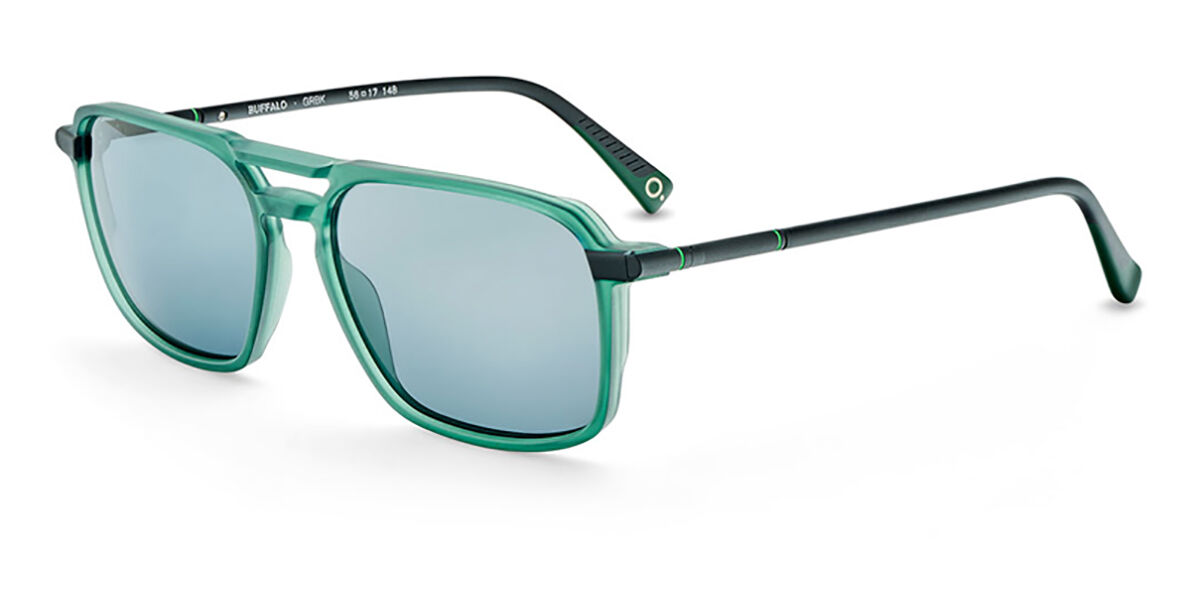 Image of Etnia Barcelona Buffalo Polarized GRBK Óculos de Sol Verdes Masculino BRLPT