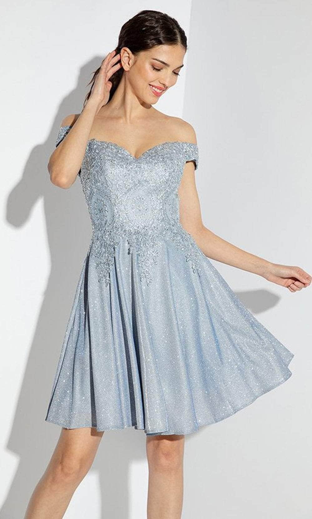 Image of Eureka Fashion 9366 - Sweetheart Embellished Cocktail Dress