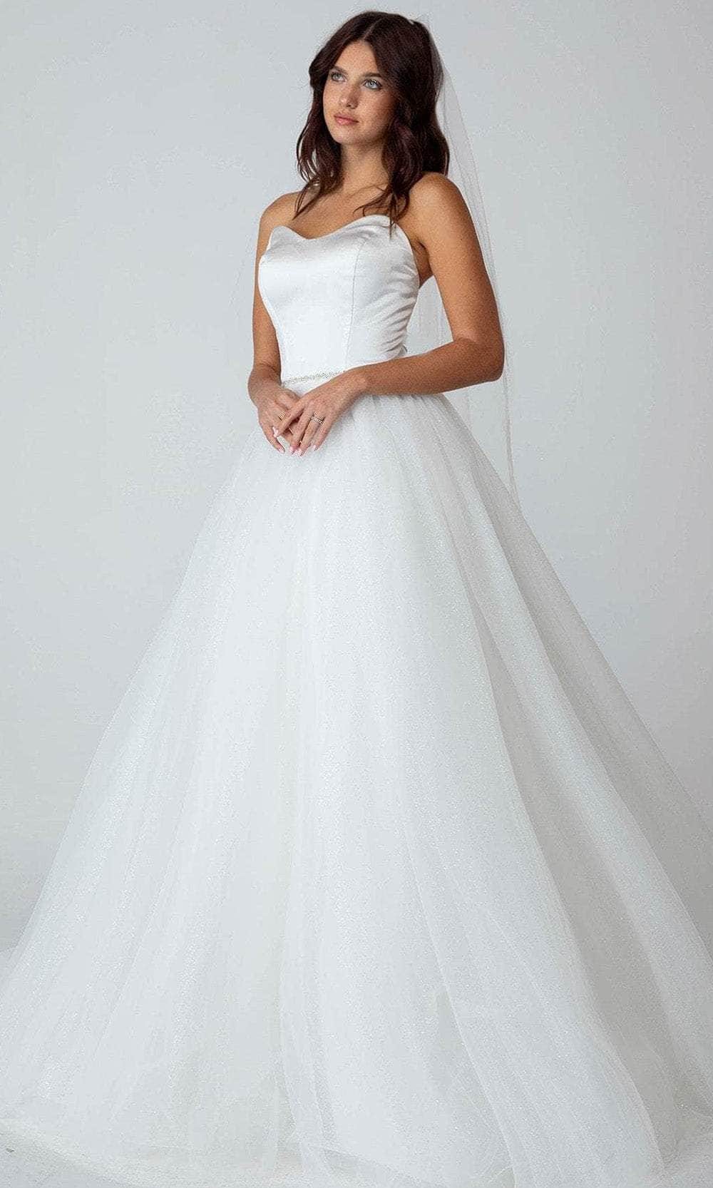 Image of Eureka Fashion 9515 - Strapless Sweetheart Wedding Gown