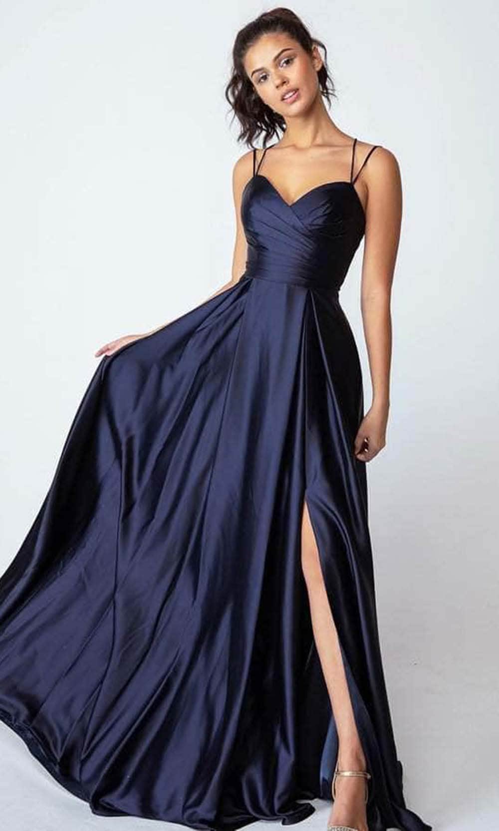 Image of Eureka Fashion 9925 - Pleated Sleeveless Evening Gown