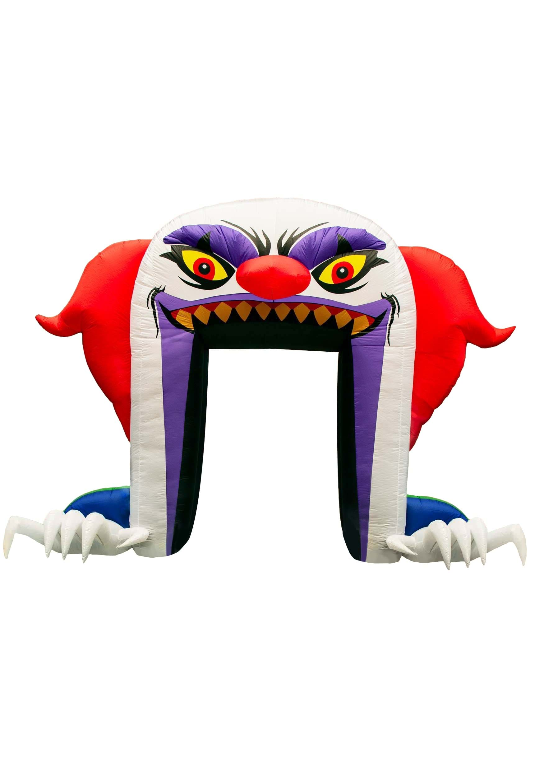 Image of Evil Clown Inflatable Halloween Archway Decoration ID FUN3282-ST