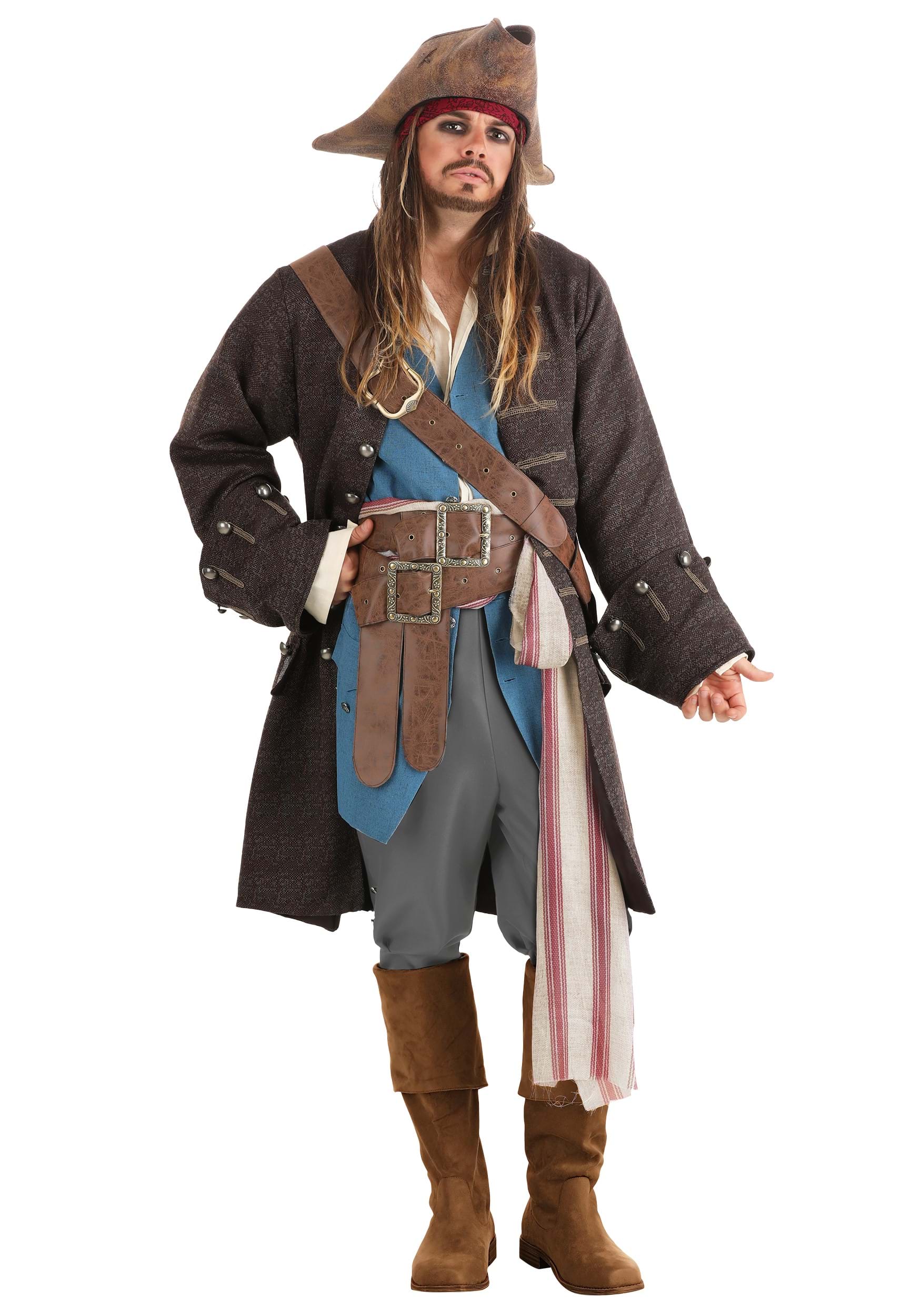Image of Exclusive Authentic Captain Jack Sparrow Costume for Men ID FUN1755AD-XS