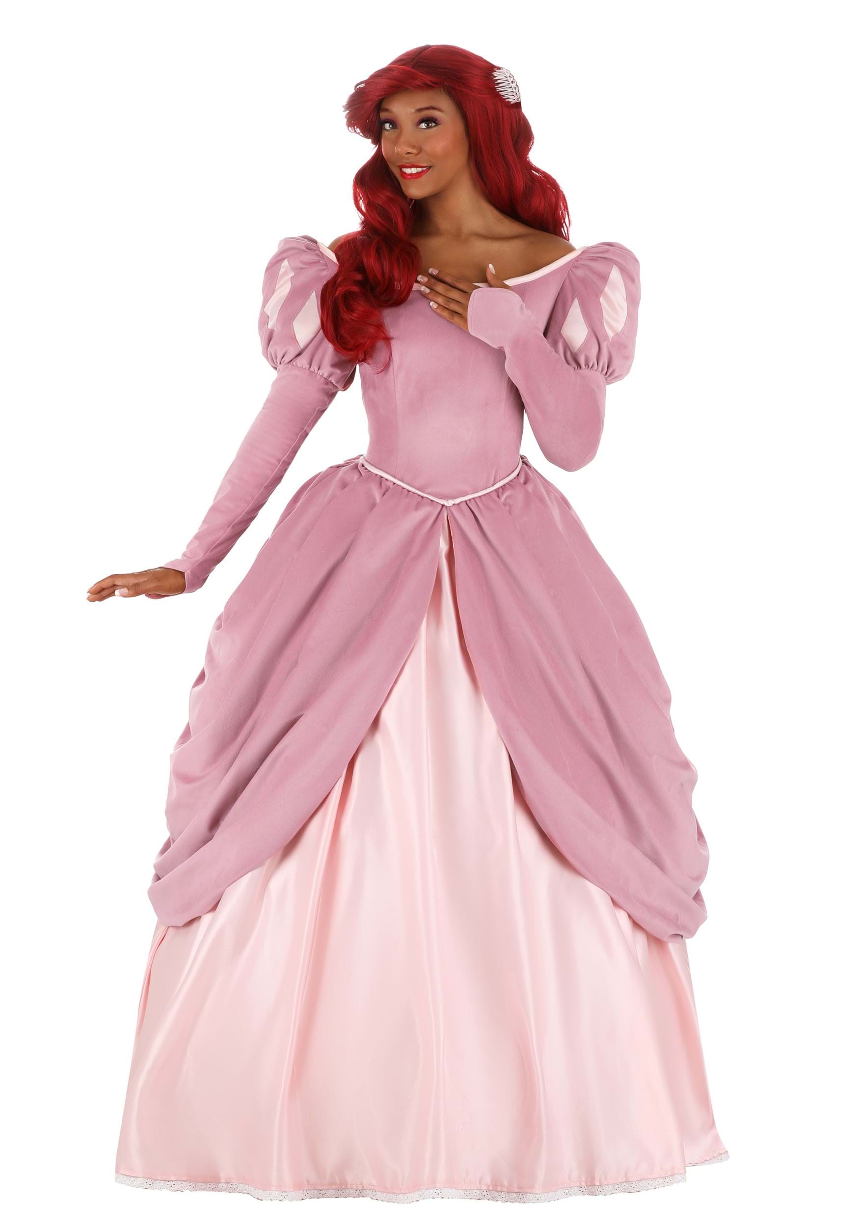 Image of Exclusive Disney Ariel Pink Dress Costume for Women ID FUN4697AD-XL