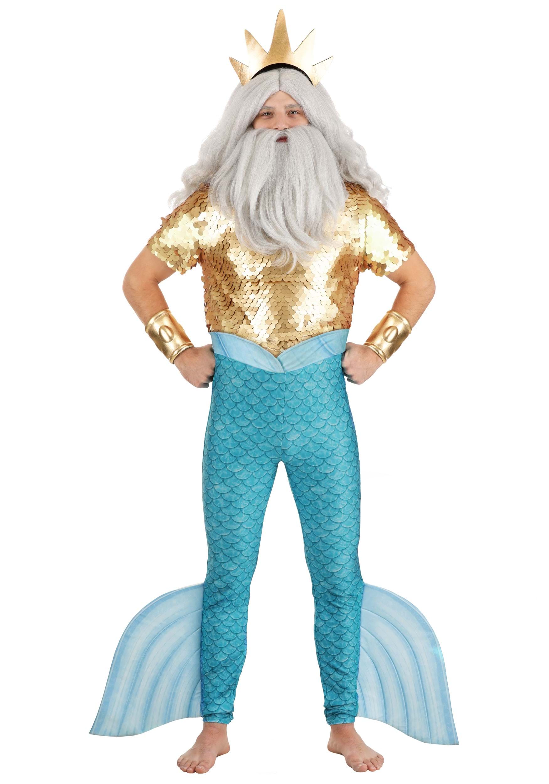 Image of Exclusive Disney King Triton Halloween Costume for Men ID FUN3197AD-L