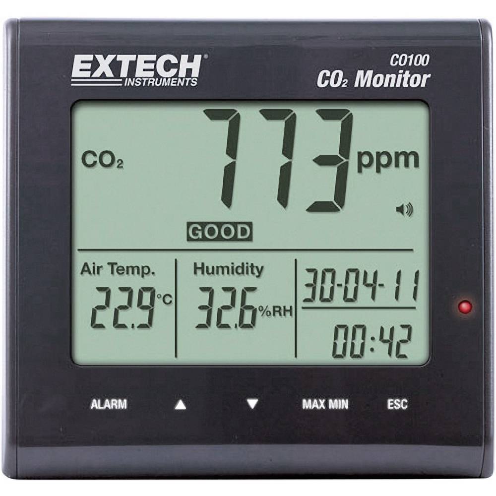 Image of Extech CO100 Carbon dioxide detector 0 - 9999 ppm