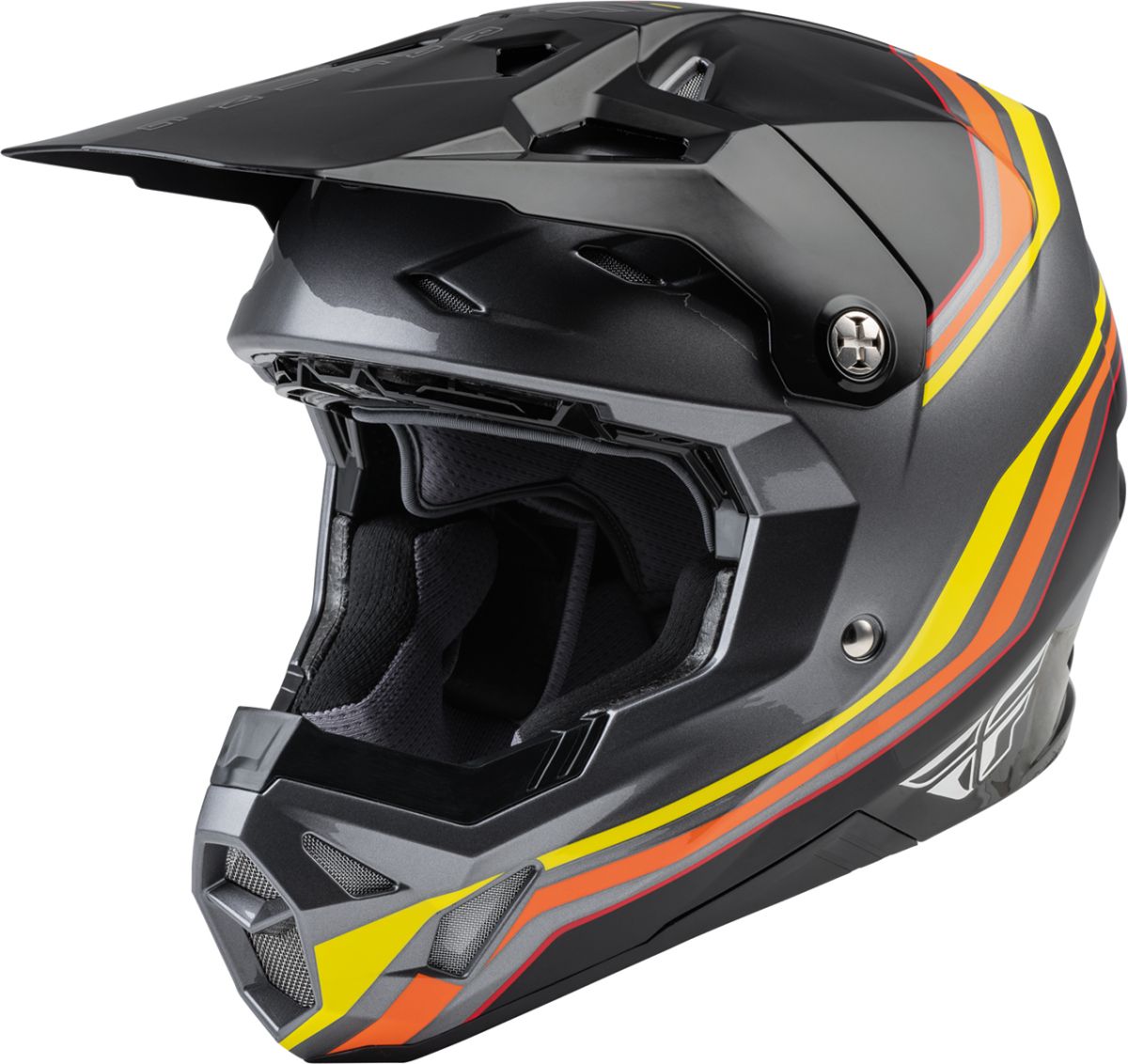Image of FLY Racing Formula CP SE Speeder Black Yellow Red Offroad Helmet Size L ID 191361292859