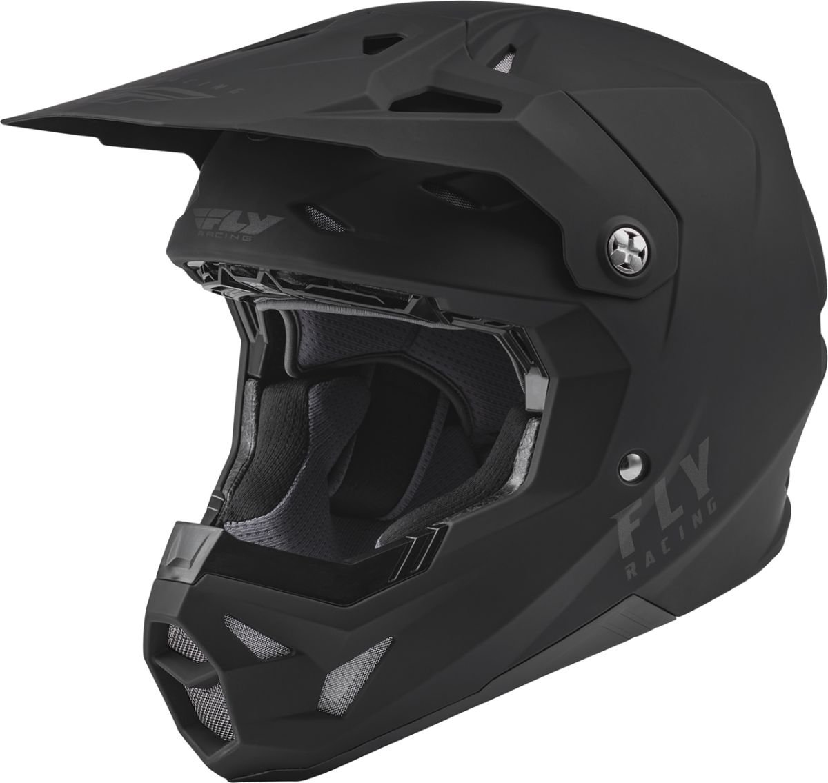 Image of FLY Racing Formula CP Solid Mat Noir Casque Cross Taille L