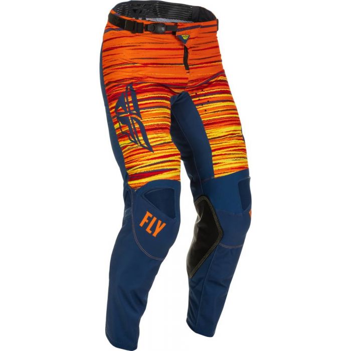 Image of FLY Racing Kinetic Wave Pants Navy Orange Size 36 EN