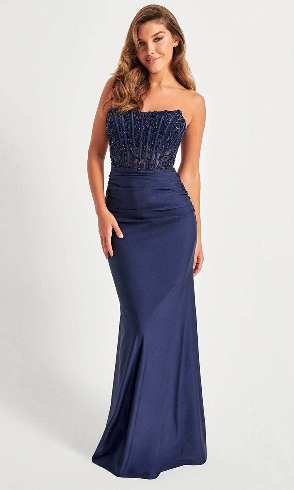 Image of Faviana 11081 - Strapless Corset Prom Gown