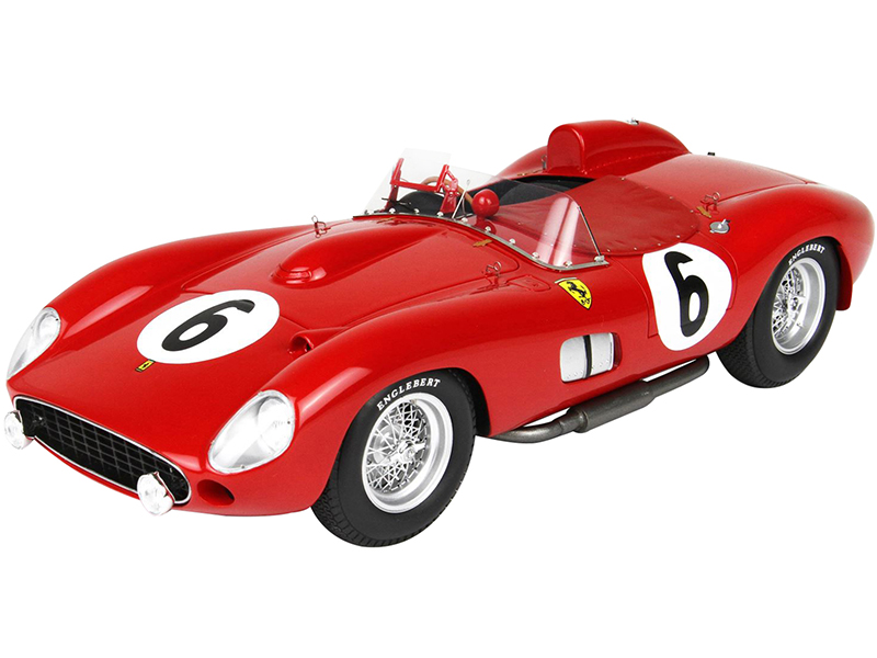 Image of Ferrari 335S 6 Phil Hill - Peter Collins 24 Hours of Le Mans (1957) with DISPLAY CASE Limited Edition to 99 pieces Worldwide 1/18 Model Car by BBR
