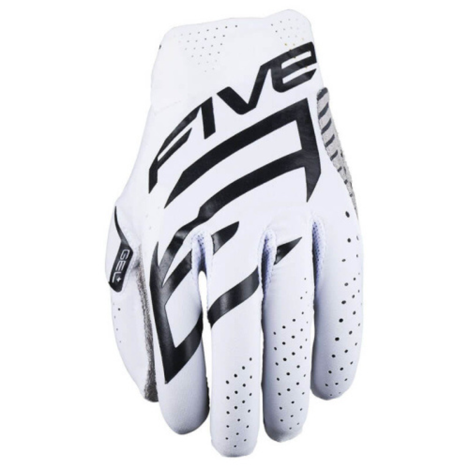 Image of Five MXF Race Gloves White Black Talla L