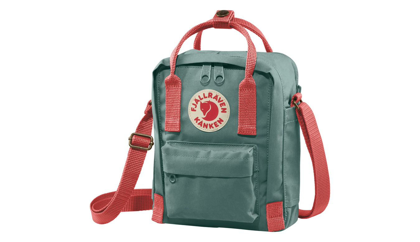 Image of Fjällräven Kånken Sling Frost Green Peach pink HU