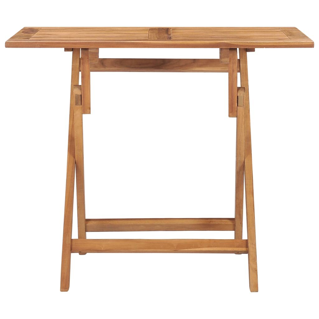 Image of Folding Garden Dining Table 354"x236"x295" Solid Teak Wood