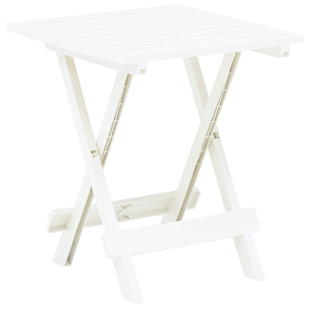 Image of Folding Garden Table White 177"x169"x197" Plastic