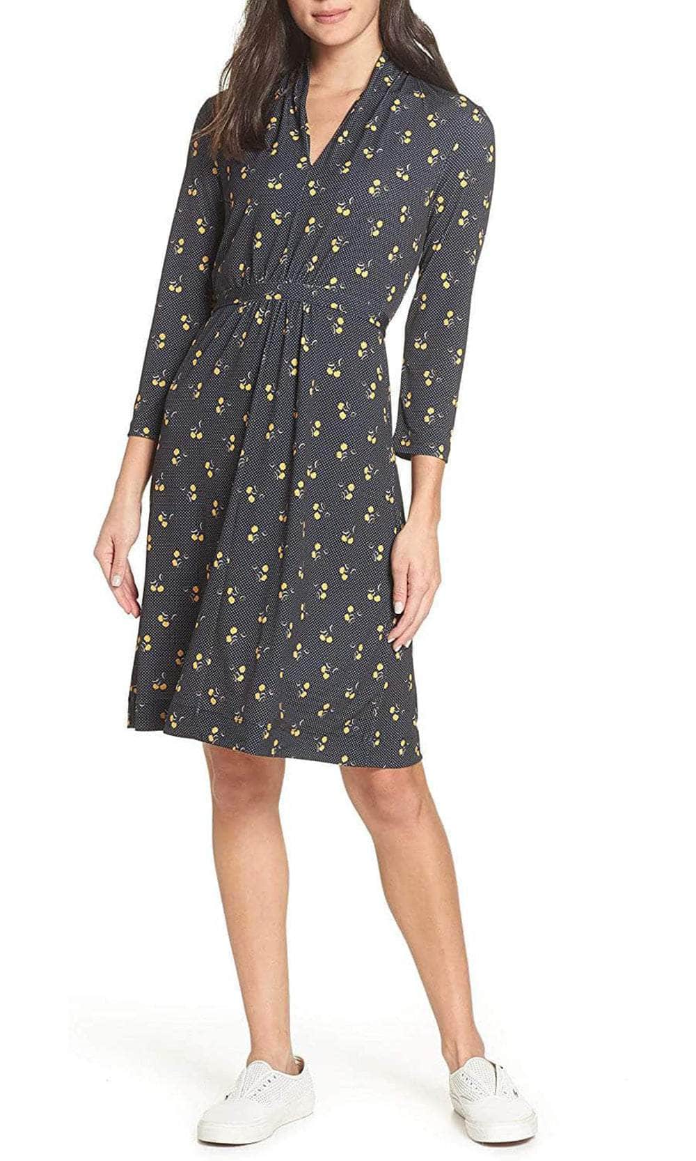 Image of French Connection 71KIB - V-Neck Multi Print Casual Dress