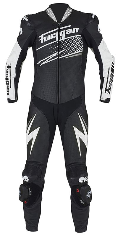 Image of Furygan 6540-1024 Leather suit Full Ride Black-White-Silver Taille 50