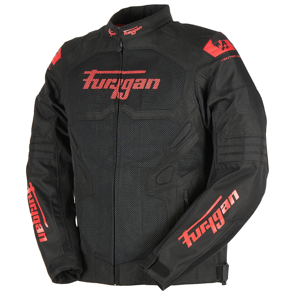 Image of Furygan Atom Vented Evo Jacket Black Red Size S ID 3435980347093