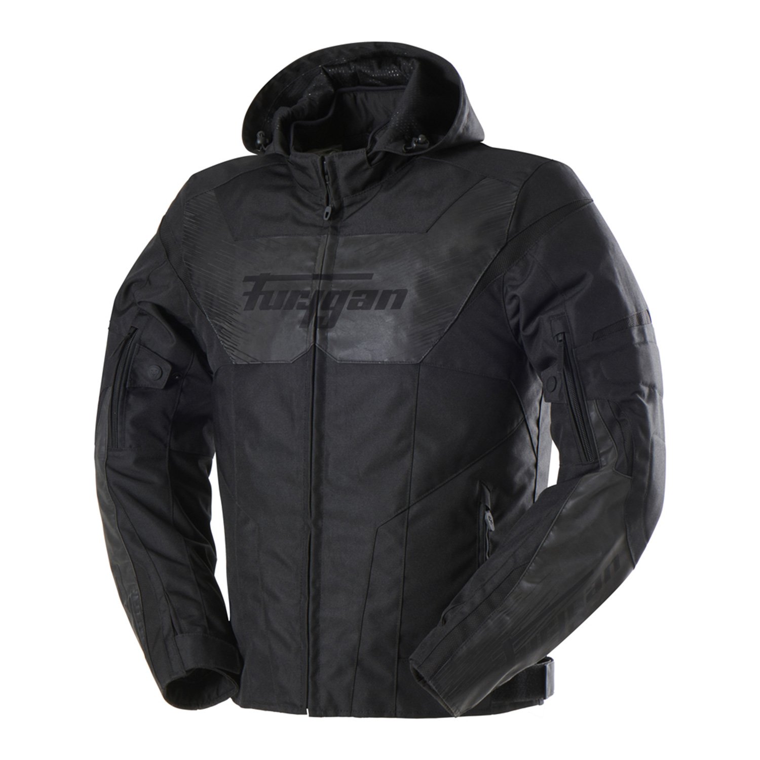 Image of Furygan Shard HV Jacket Black Reflective Gray Talla XL