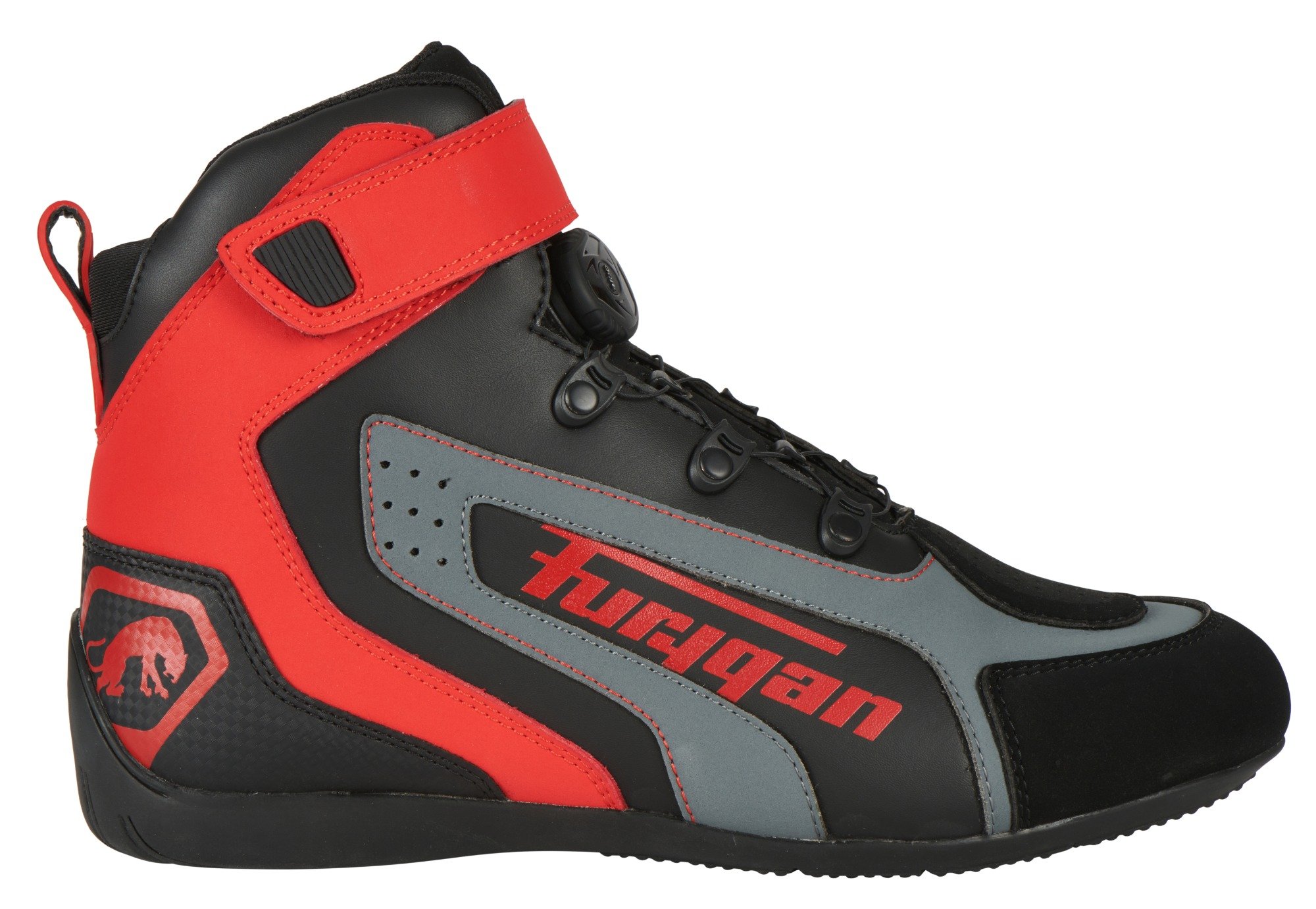 Image of Furygan V4 Easy D30 Schwarz Rot Schuhe Größe 37