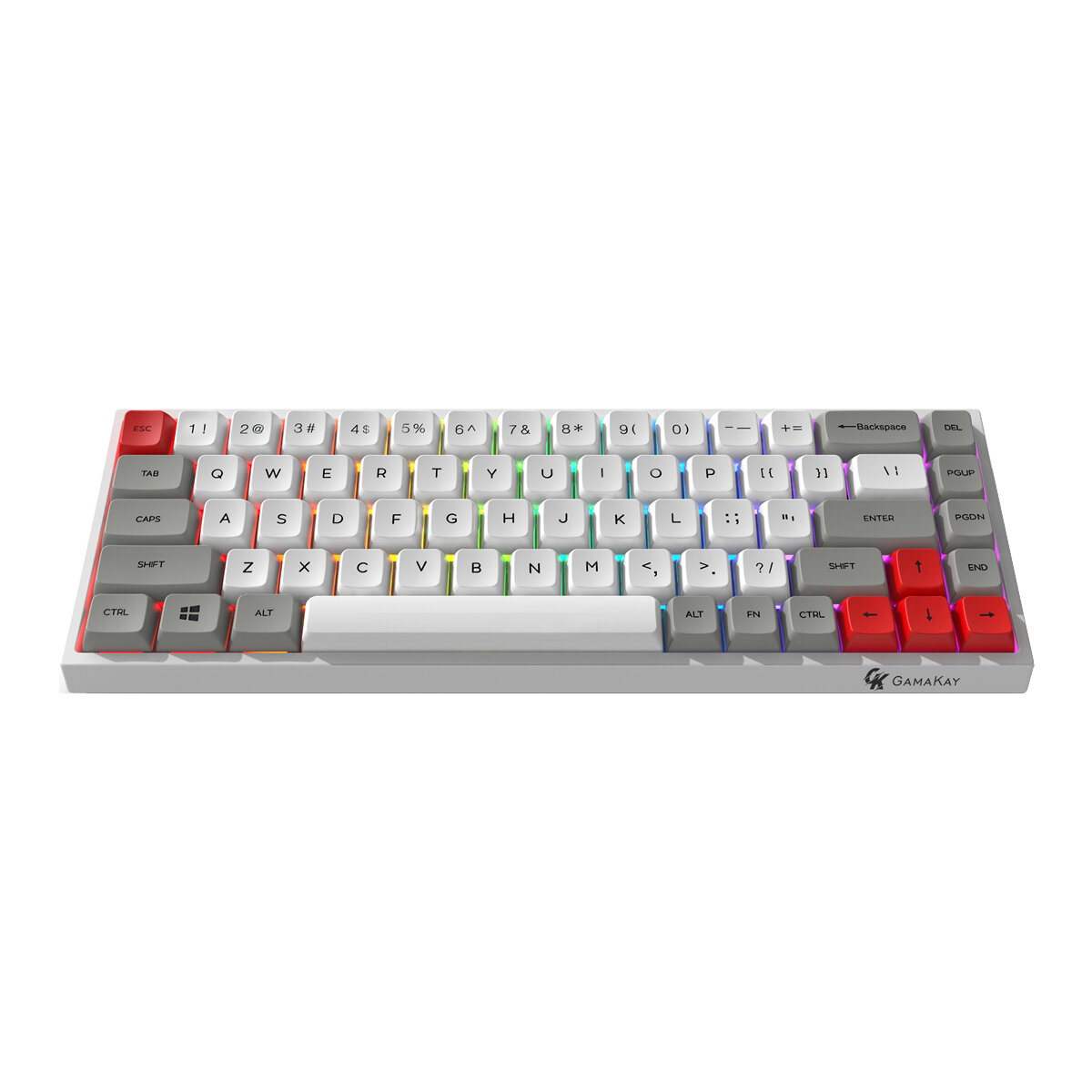 Image of GAMAKAY TK68 Mechanical Keyboard 68 Keys Triple Mode Connection Wired Type-C / BT50 / 24G Wireless with Receiver Gater