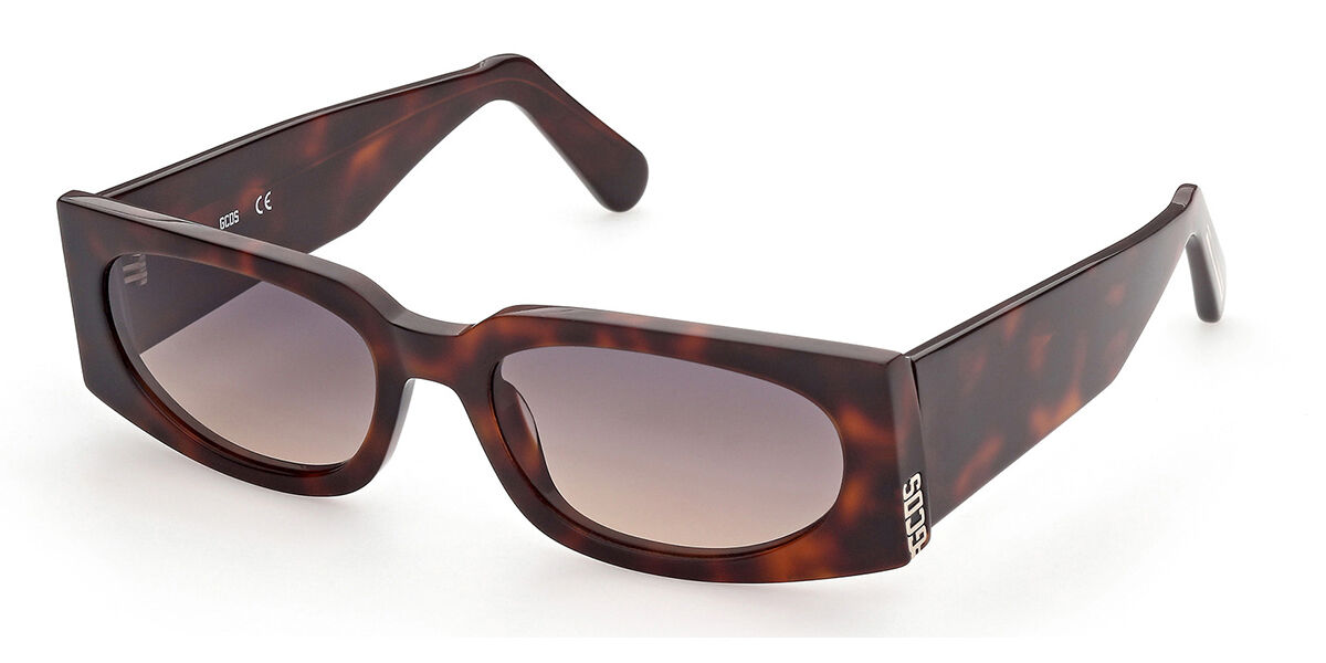 Image of GCDS GD0016 52B Óculos de Sol Tortoiseshell Masculino BRLPT