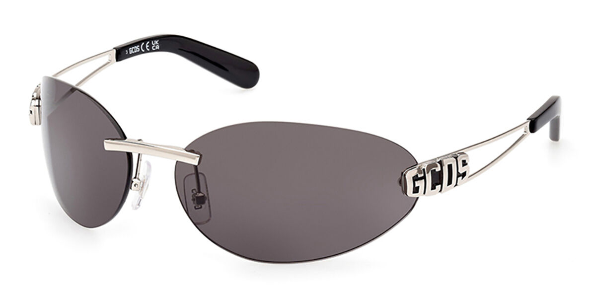 Image of GCDS GD0032 16A 72 Lunettes De Soleil Femme Argentées FR