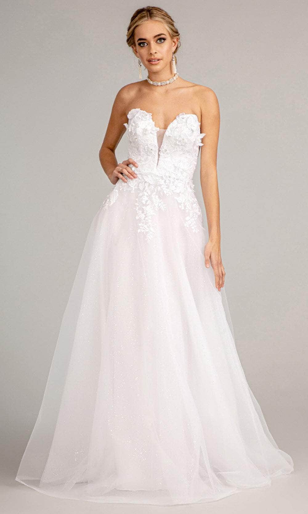 Image of GLS by Gloria GL3010 - Strapless Sweetheart Wedding Dress