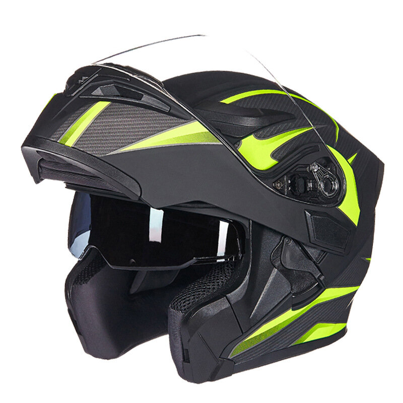 Image of GXT 902 DOT Motorcycle Full Face Helmet Flip up Motocross Double Lens Racing Riding