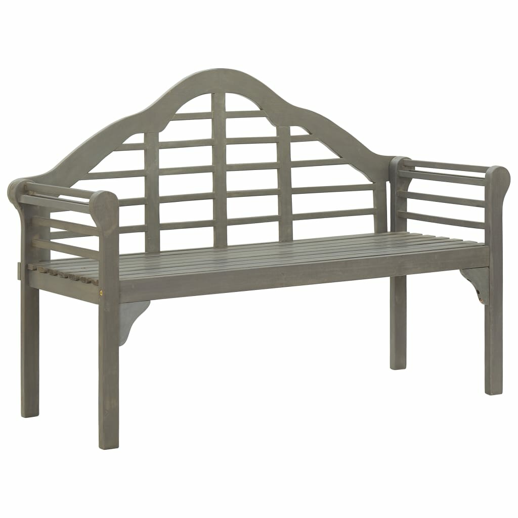 Image of Garden Bench Gray Wash 531" Solid Acacia Wood