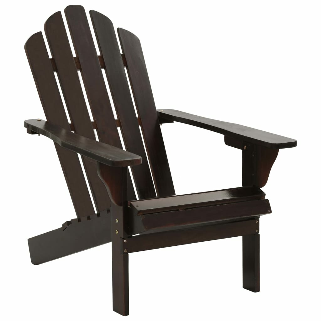Image of Garden Chair with Ottoman Wood Brown