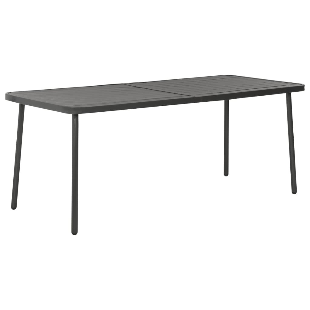 Image of Garden Table Dark Gray 709"x327"x283" Steel