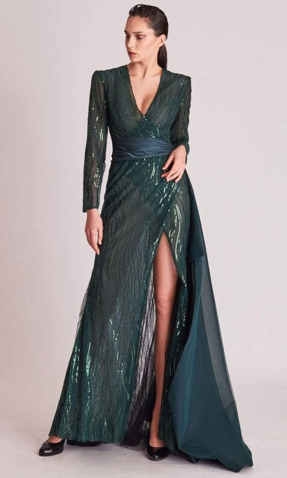 Image of Gatti Nolli Couture - OP5703 See-Through Evening Gown