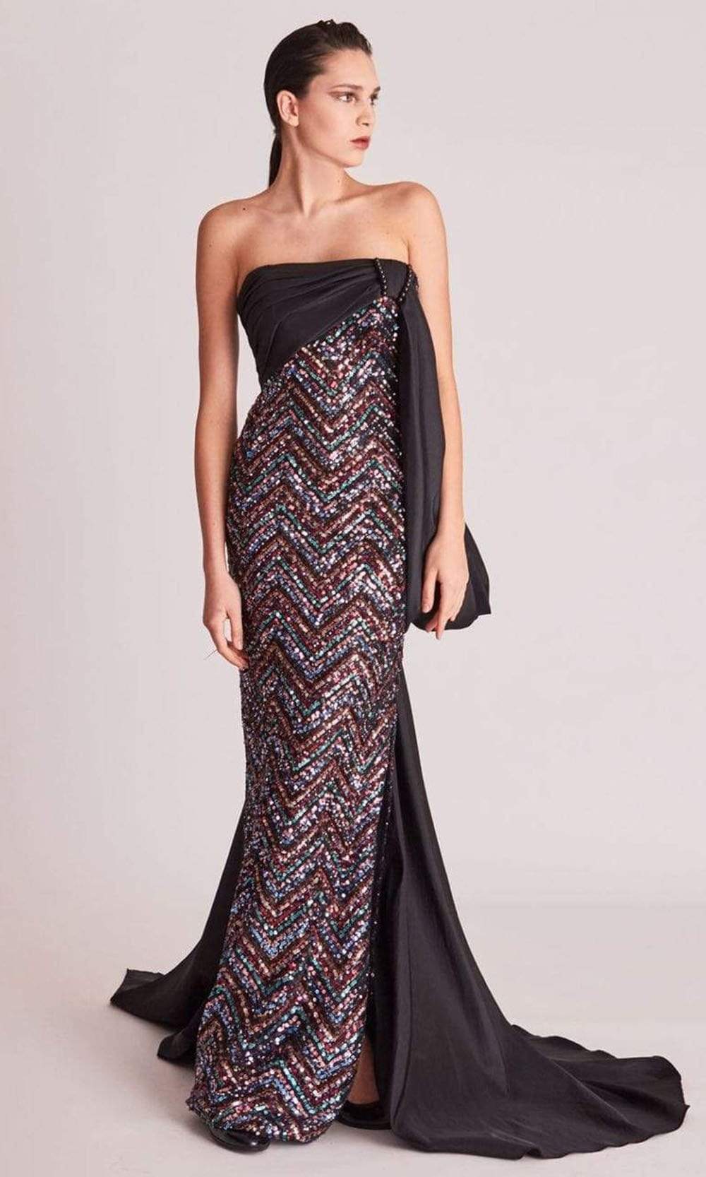 Image of Gatti Nolli Couture - OP5747 Multi-Color Sequined Sheath Gown