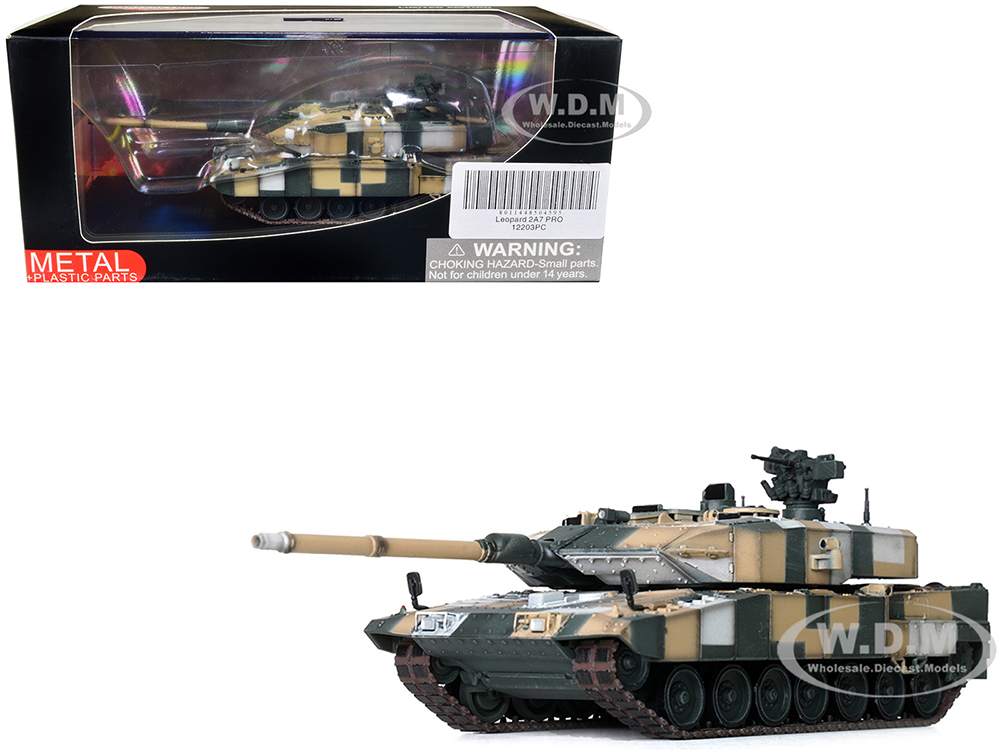 Image of German Leopard 2 A7PRO Main Battle Tank Digital Camouflage "Armor Premium" Series 1/72 Diecast Model by Panzerkampf