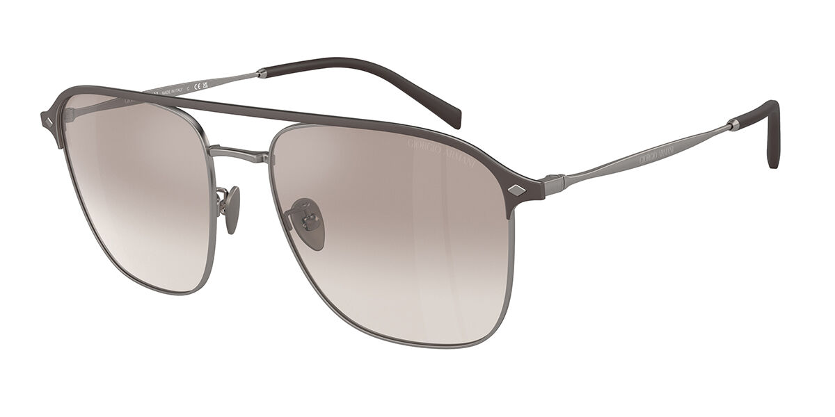 Image of Giorgio Armani AR6154 300394 Óculos de Sol Gunmetal Masculino BRLPT