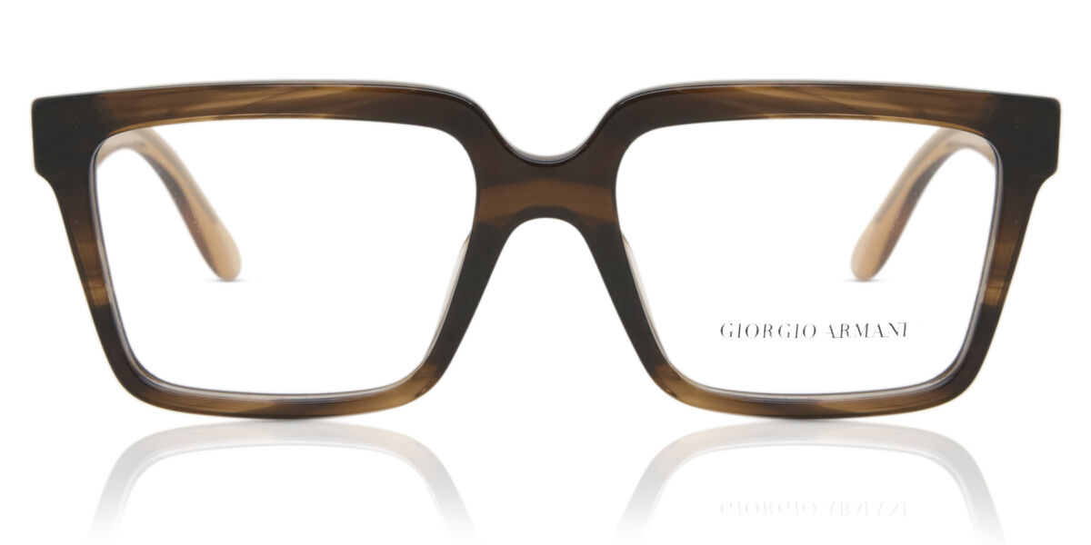 Image of Giorgio Armani AR7230U 5958 55 Brązowe Męskie Okulary Korekcyjne PL