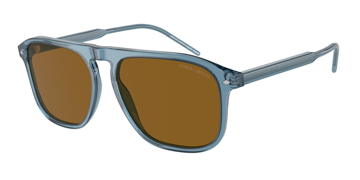 Image of Giorgio Armani AR8212 607133 58 Lunettes De Soleil Homme Bleues FR