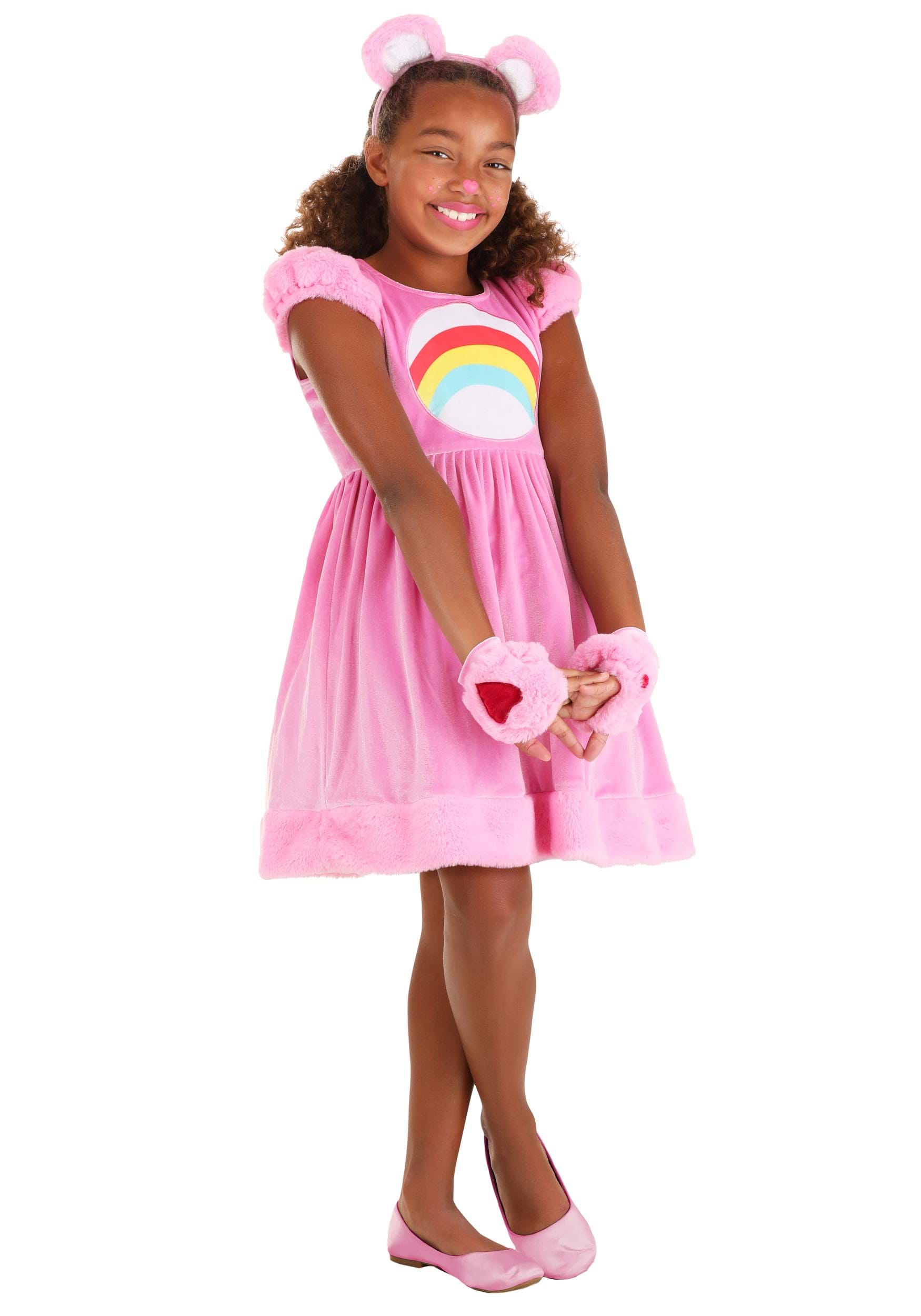 Image of Girl's Cheer Bear Party Dress Costume ID FUN4002CH-S