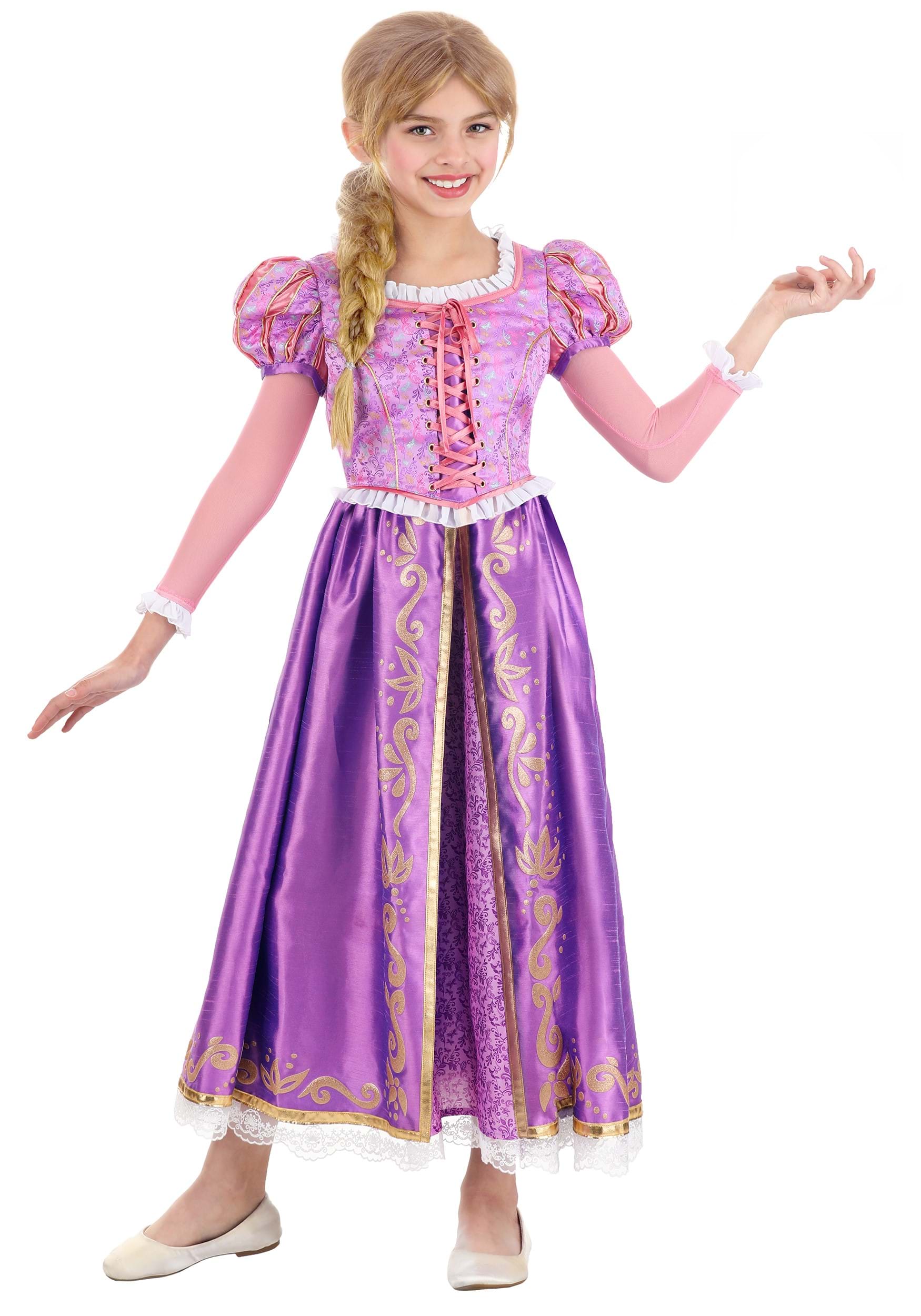 Image of Girl's Premium Rapunzel Costume ID FUN3375CH-M
