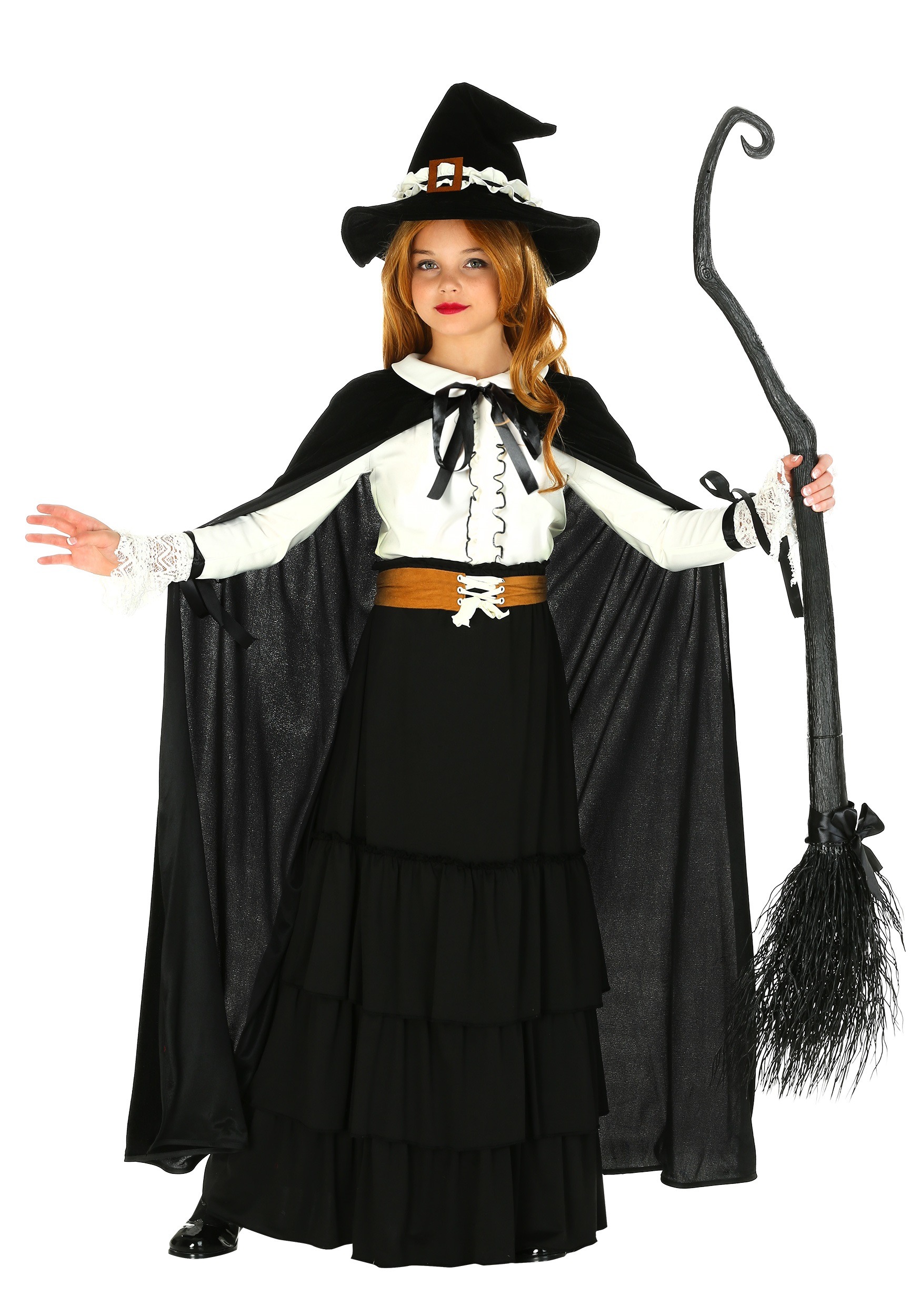 Image of Girl's Salem Witch Costume ID FUN2417CH-XL