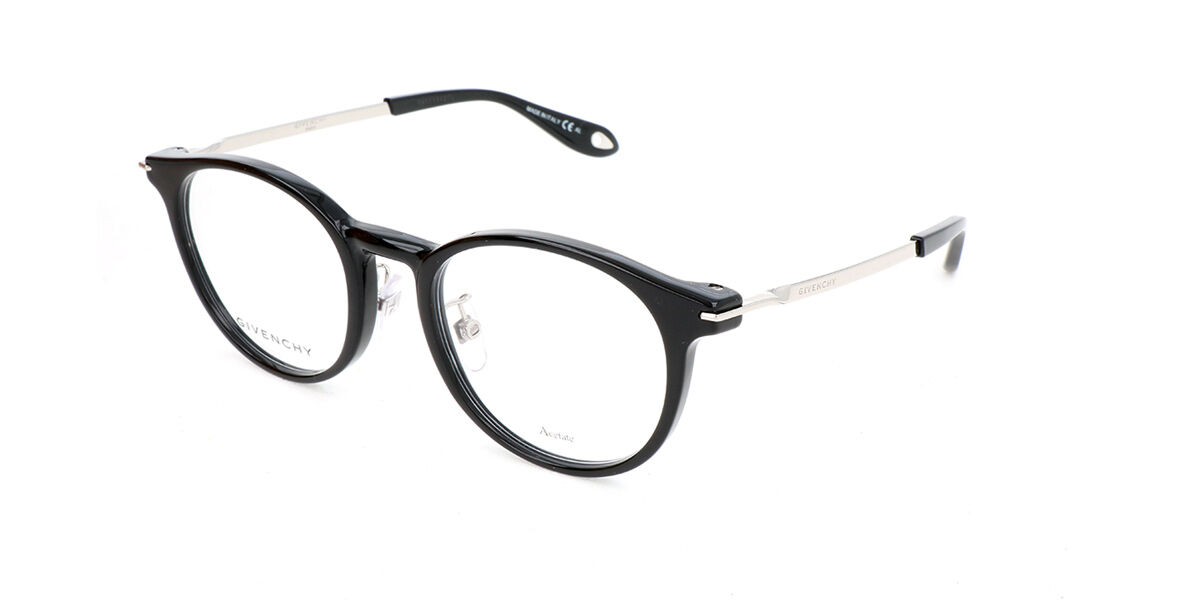 Image of Givenchy GV 0057/F Formato Asiático 807 Óculos de Grau Pretos Masculino BRLPT